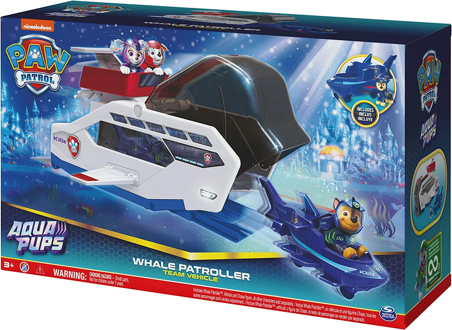PAW Patrol Aqua Pups Whale Patroller Team Vehicle - Image 10