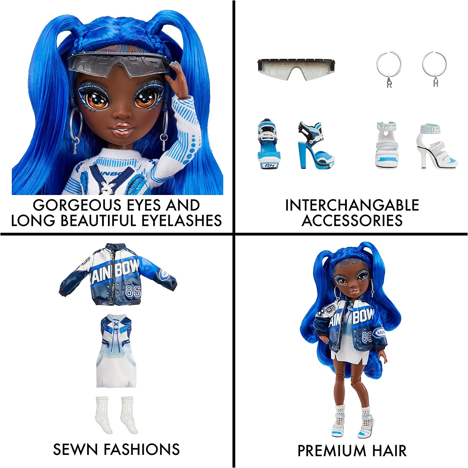 Rainbow High Coco Vanderbalt (Cobalt) Fashion Doll - Image 5