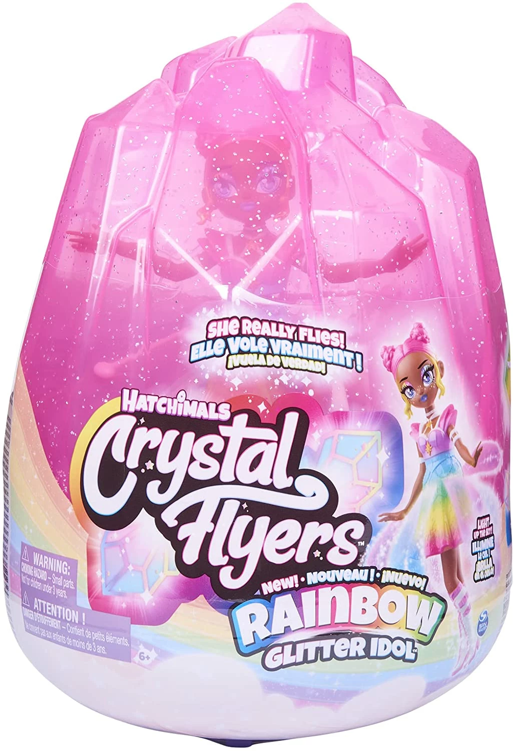 Hatchimals Pixies Crystal Flyers Rainbow Glitter Idol Magical Flying Toy Doll - Image 3