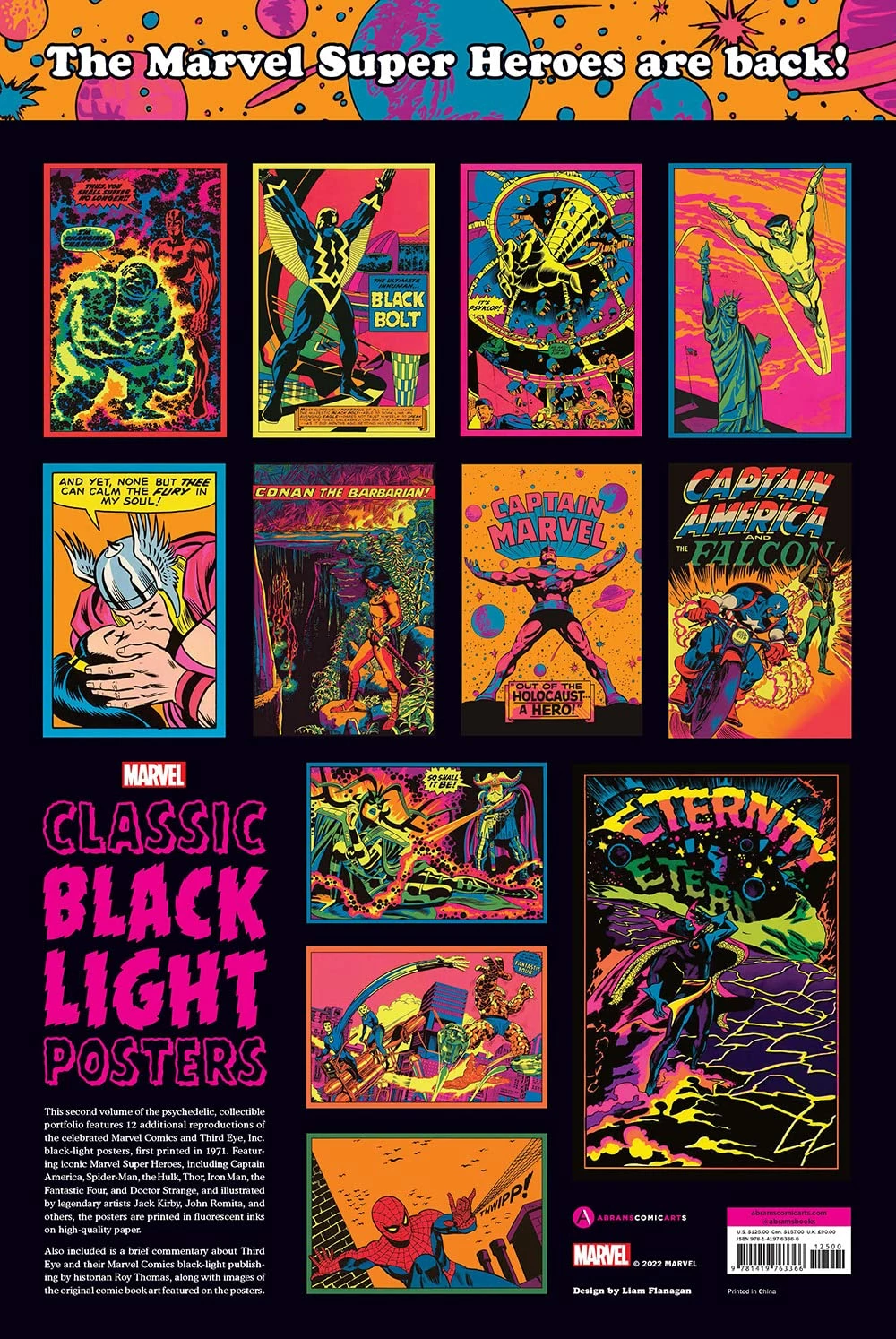 Chronicle Books Marvel Classic Black Light Collectables Poster Portfolio - Image 2