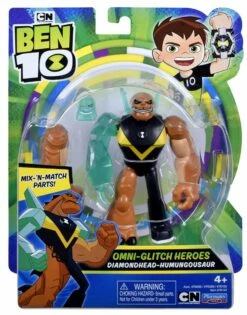 Ben 10 Omni-Glitch Diamondhead Humungousaurus Figure