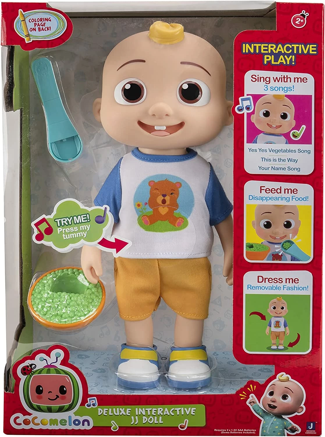 Cocomelon Deluxe Interactive JJ Doll - Image 2