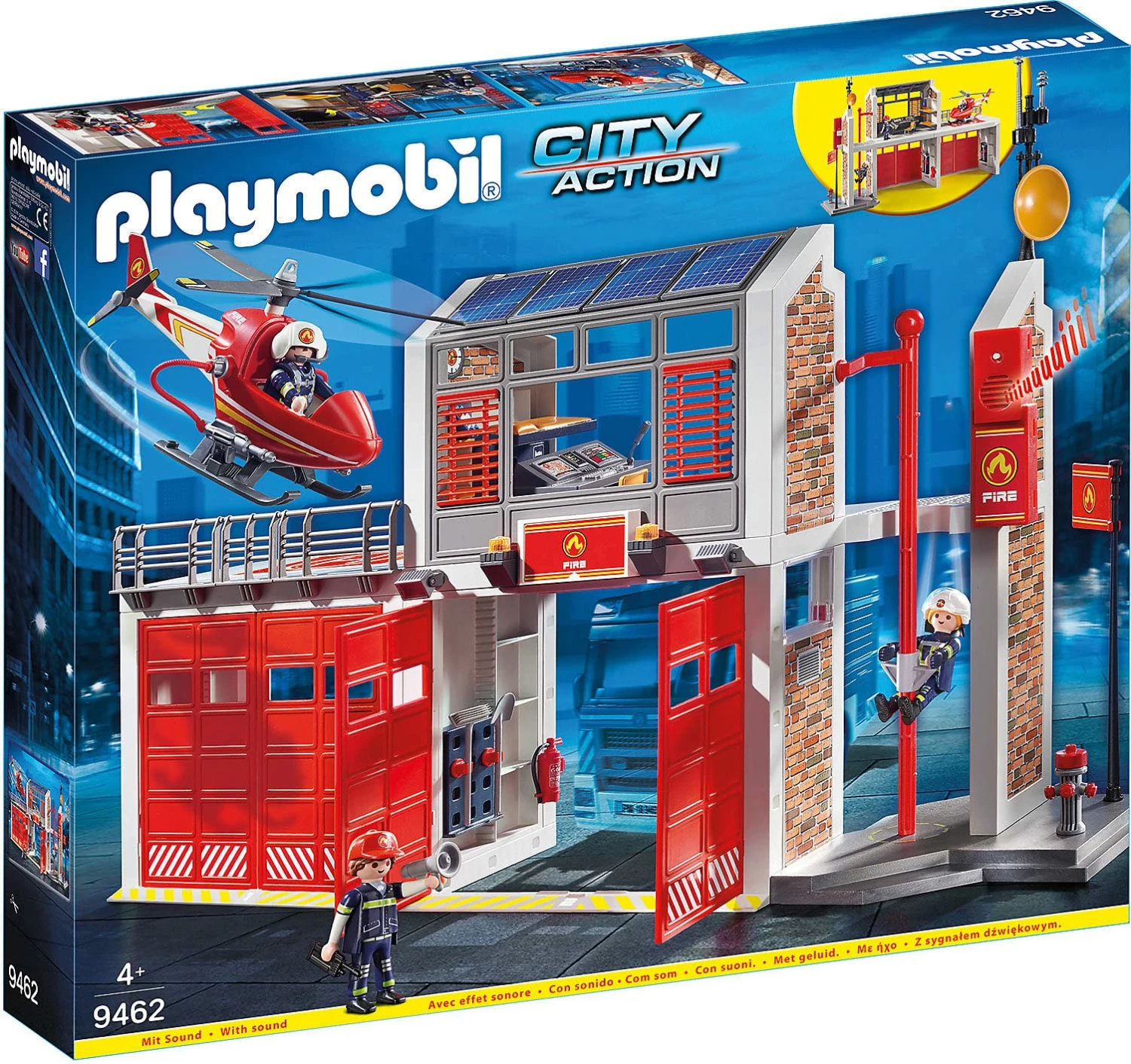 Playmobil City Action 9462 Fire Station With Fire Alarm