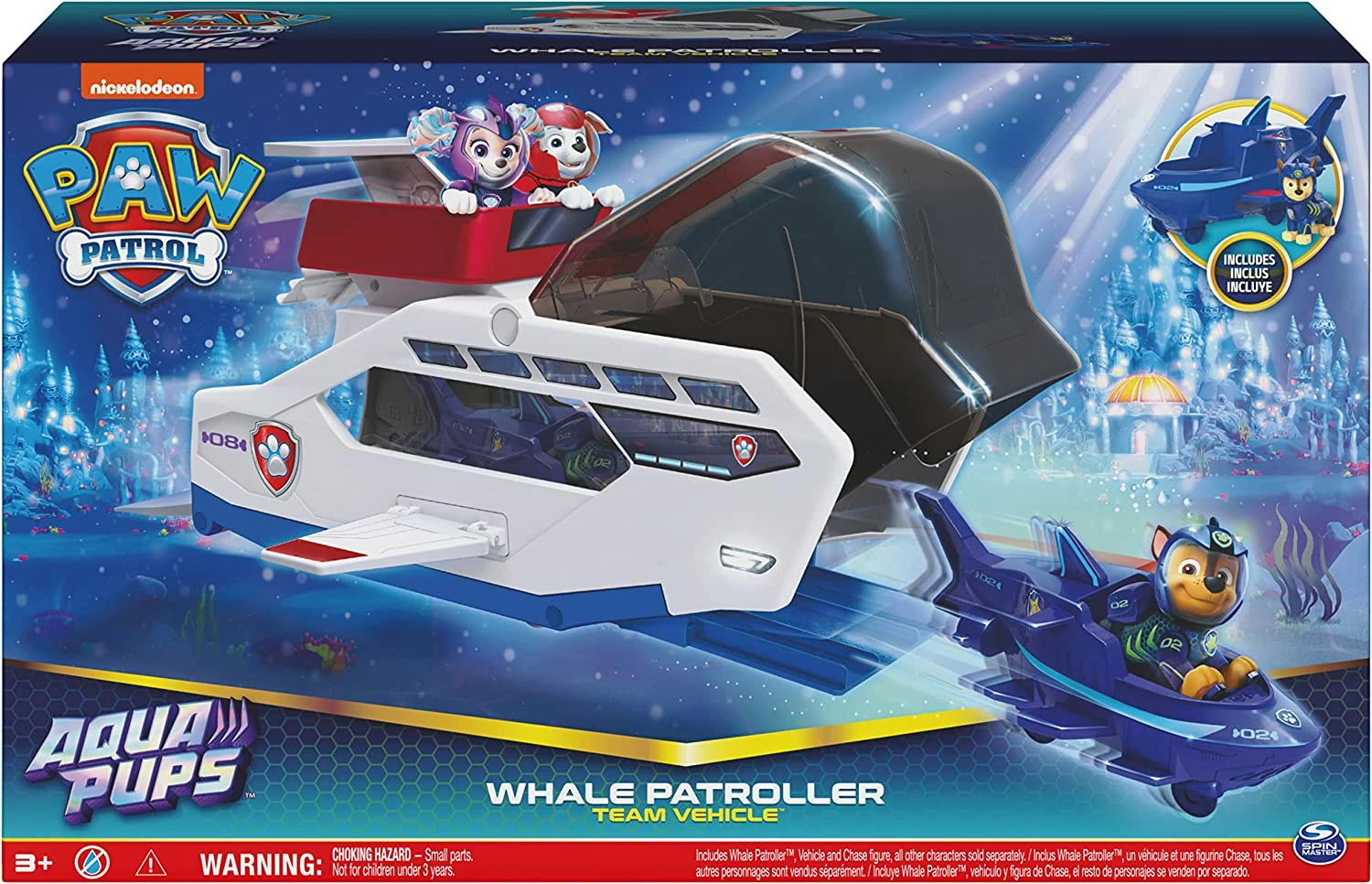 PAW Patrol Aqua Pups Whale Patroller Team Vehicle - Image 9