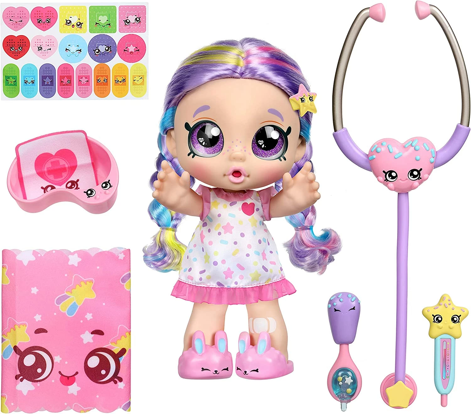 Kindi Kids Shiver 'n' Shake Rainbow Kate Interactive Talking Doll - Image 3