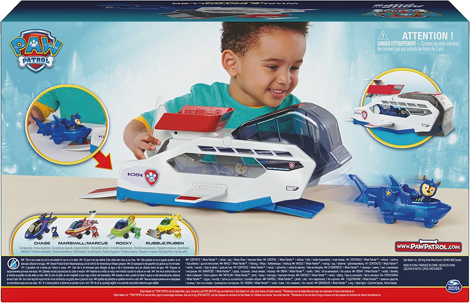 PAW Patrol Aqua Pups Whale Patroller Team Vehicle - Image 2