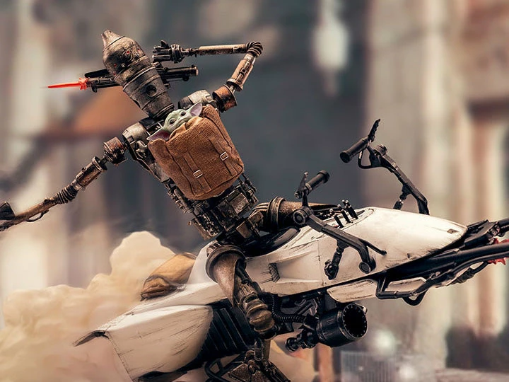 Iron Studios The Mandalorian IG-11 And The Child 1/10 Deluxe Art Scale Limited Edition Statue - Image 10