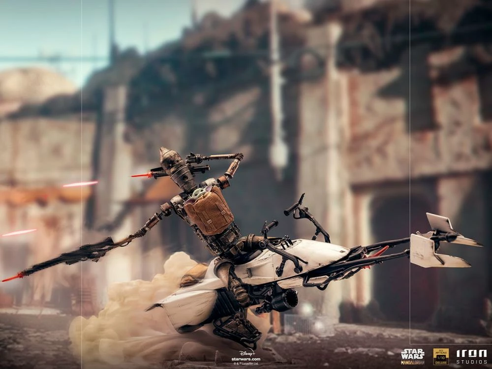 Iron Studios The Mandalorian IG-11 And The Child 1/10 Deluxe Art Scale Limited Edition Statue - Image 2