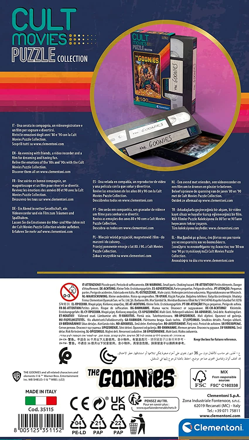 Cult Movies - The Goonies 500 Piece Jigsaw Puzzle - Image 5