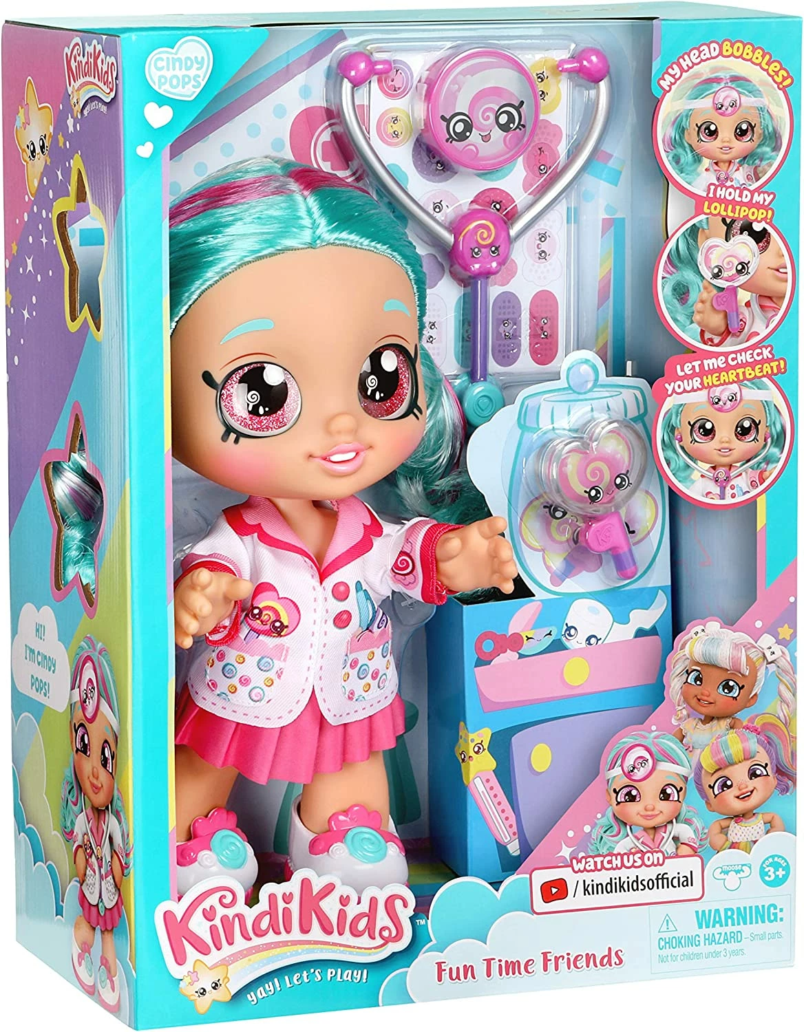 Kindi Kids Dr Cindy Pops Doll & Accessories