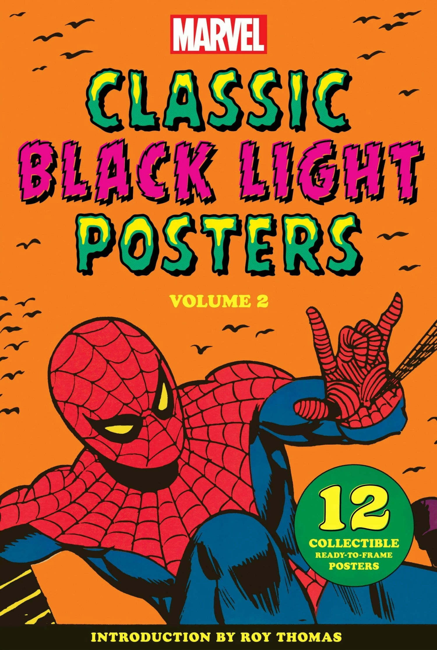 Chronicle Books Marvel Classic Black Light Collectables Poster Portfolio