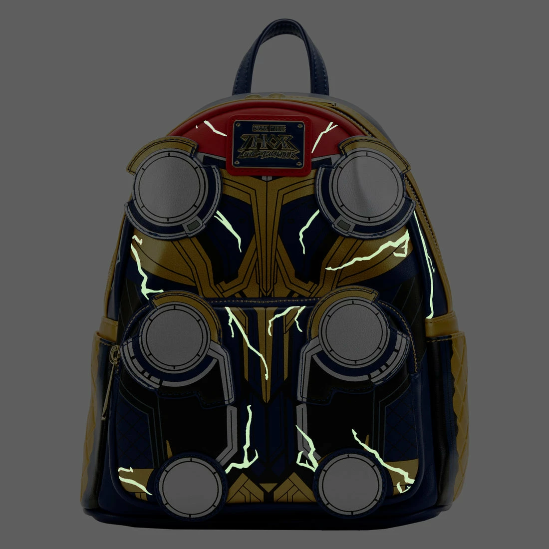 Loungefly Marvel Thor Love And Thunder Cosplay Glow In The Dark Mini Backpack - Image 2