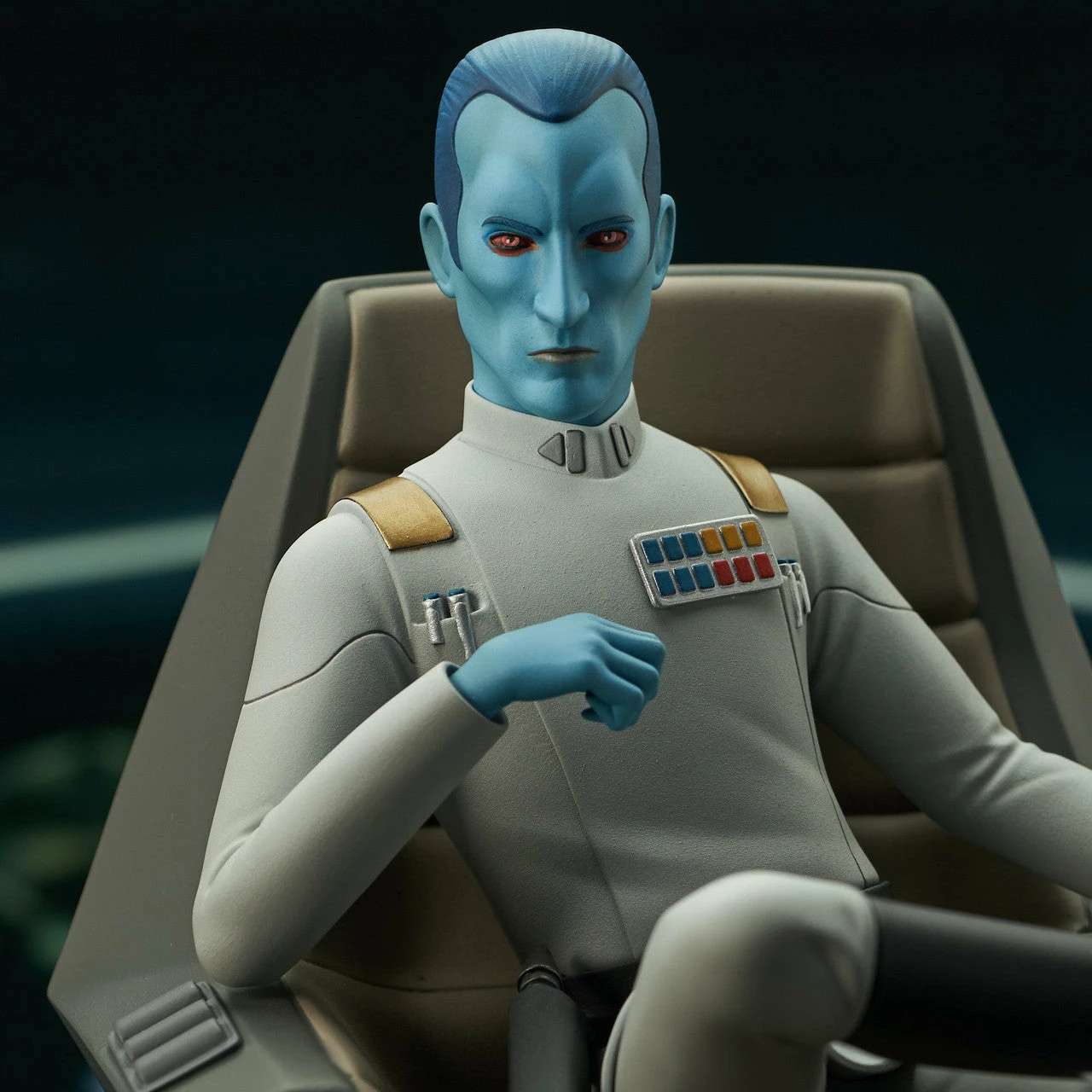 Star Wars Rebels Premier Collection Thrawn On Throne 1/7 Scale Limited Edition Statue - Image 7