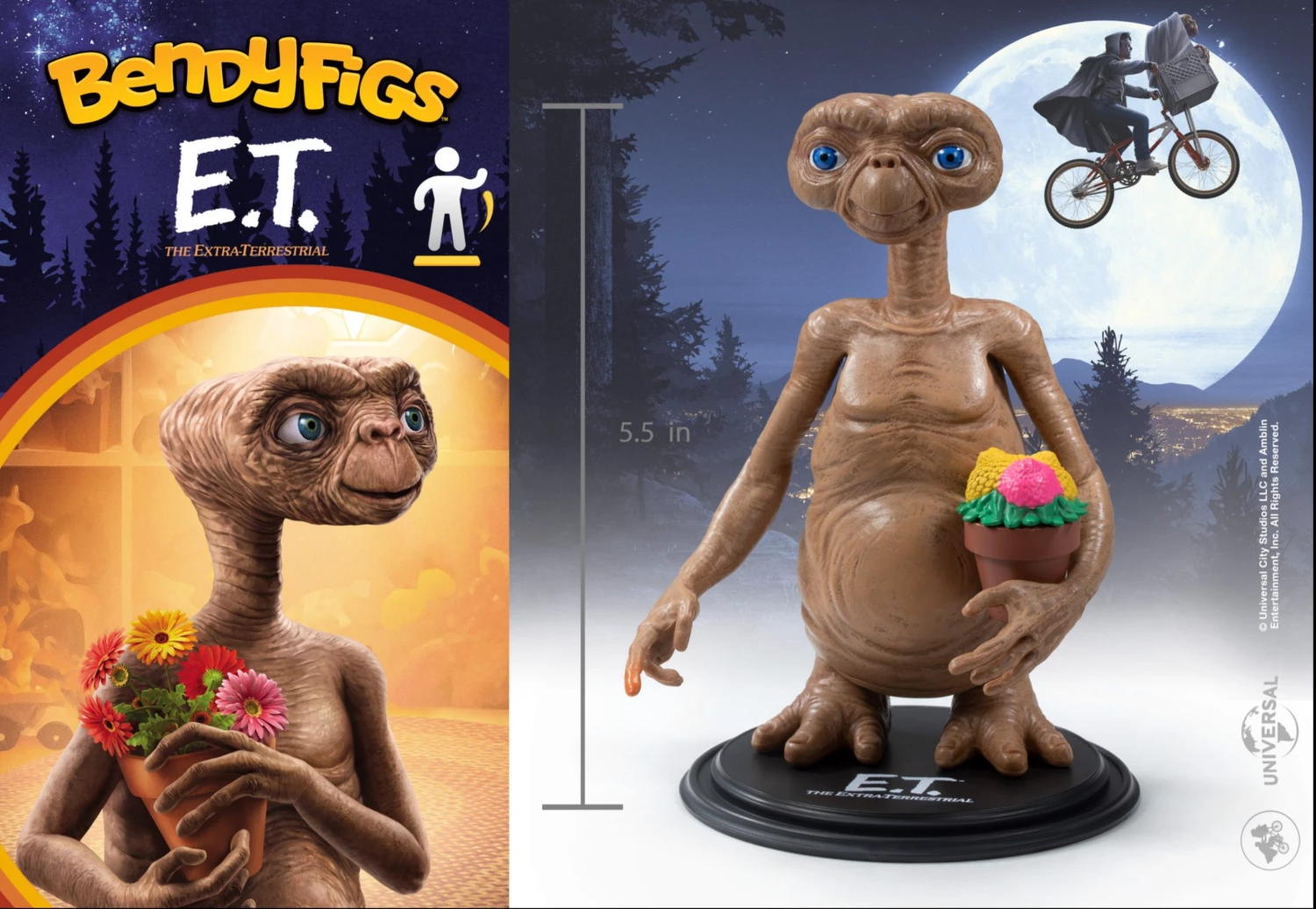 E.T. The Extra-Terrestrial Bendyfigs Bendable Figure