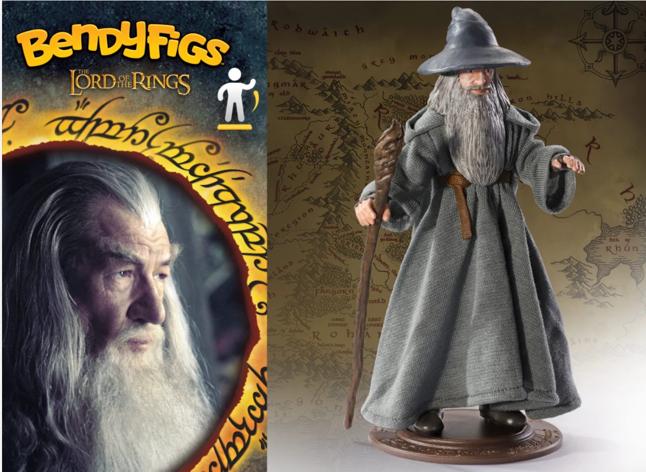 Official Lord Of The Rings Gandalf Bendyfigs Figure - Image 2