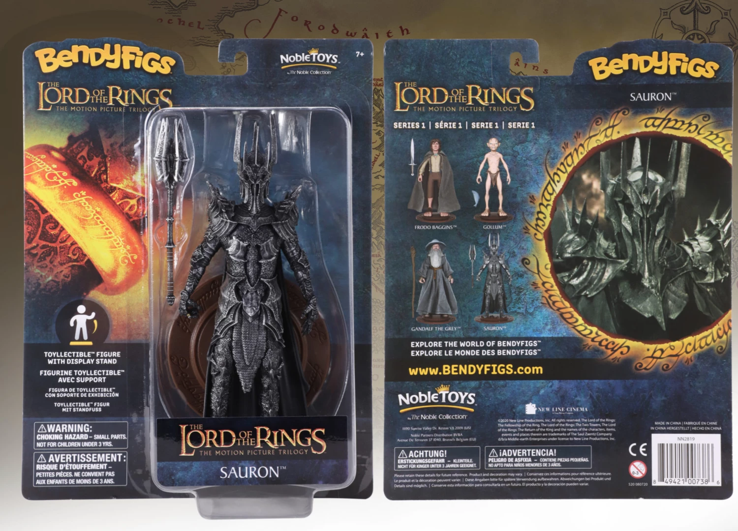Official Lord Of The Rings Sauron Bendyfigs Figure - Image 6