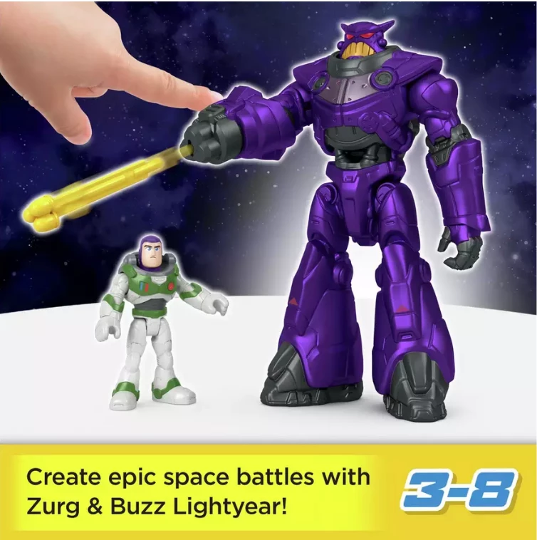 Disney Pixar Lightyear Imaginext Battle Blast Zurg With Buzz - Image 7