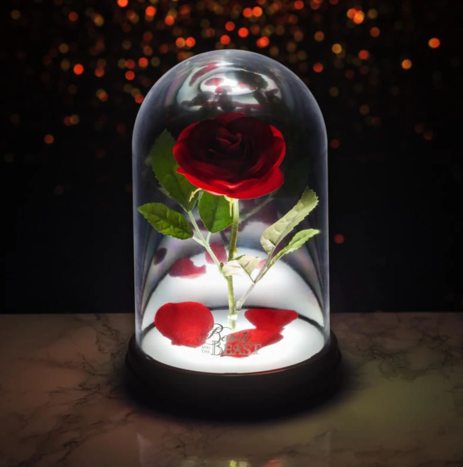 Official Disney Beauty And The Beast Enchanted Rose Light - Image 2