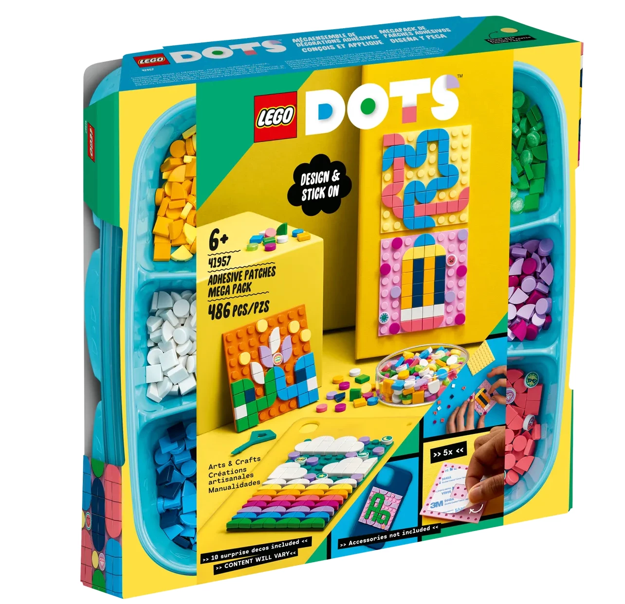 LEGO DOTS 41957 Adhesive Patches Mega Pack Sticker Craft Set - Image 3