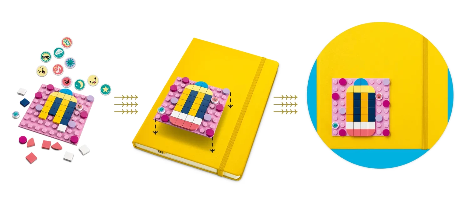 LEGO DOTS 41957 Adhesive Patches Mega Pack Sticker Craft Set - Image 4