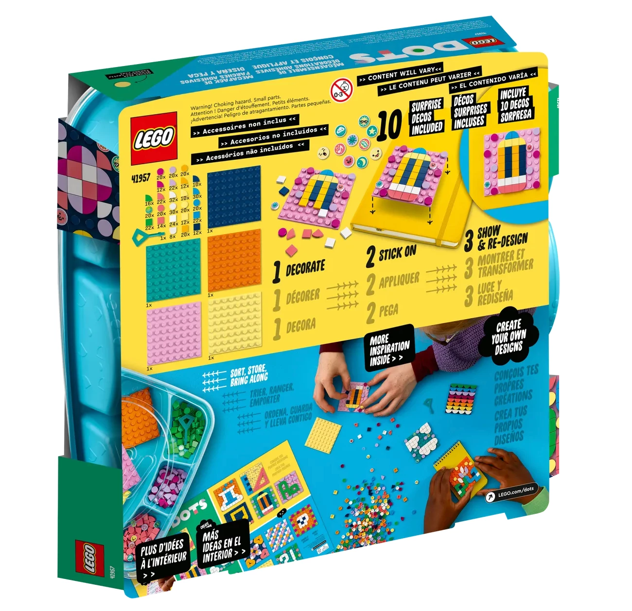 LEGO DOTS 41957 Adhesive Patches Mega Pack Sticker Craft Set - Image 8