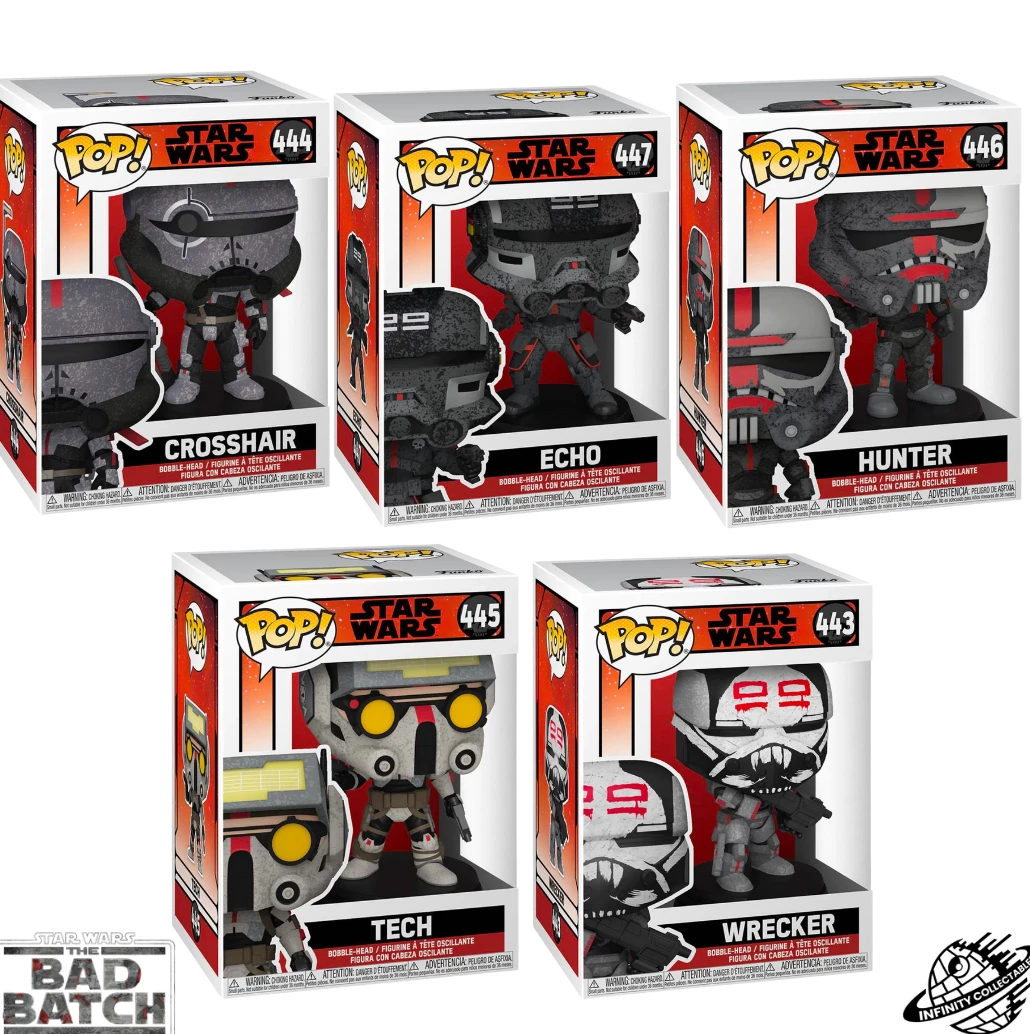 Star Wars The Bad Batch Funko Pop! Vinyl (5) Bundle