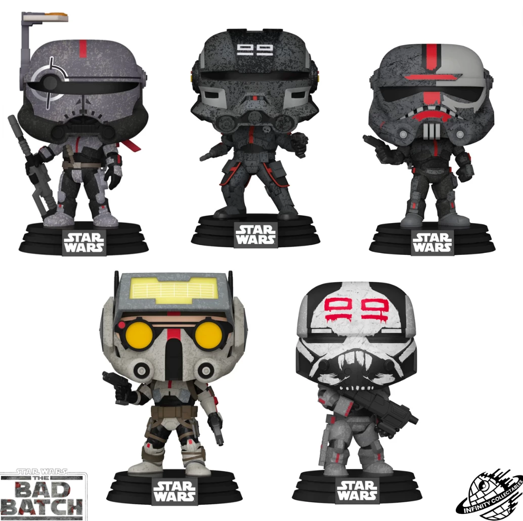 Star Wars The Bad Batch Funko Pop! Vinyl (5) Bundle - Image 2