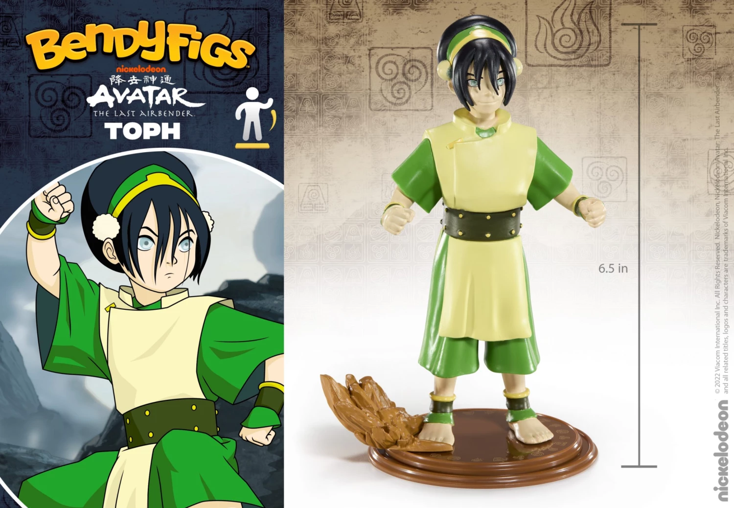Toph Avatar The Last Airbender Bendyfigs Figure - Image 3