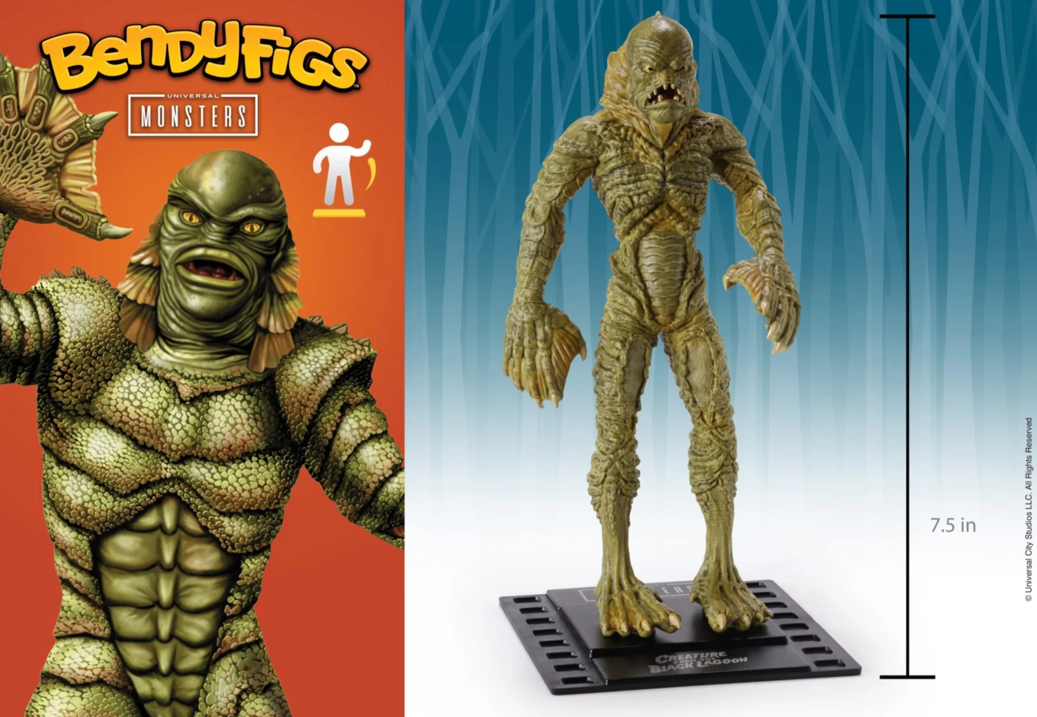 Creature From The Black Lagoon Universal Monsters Bendyfigs Figure - Image 4
