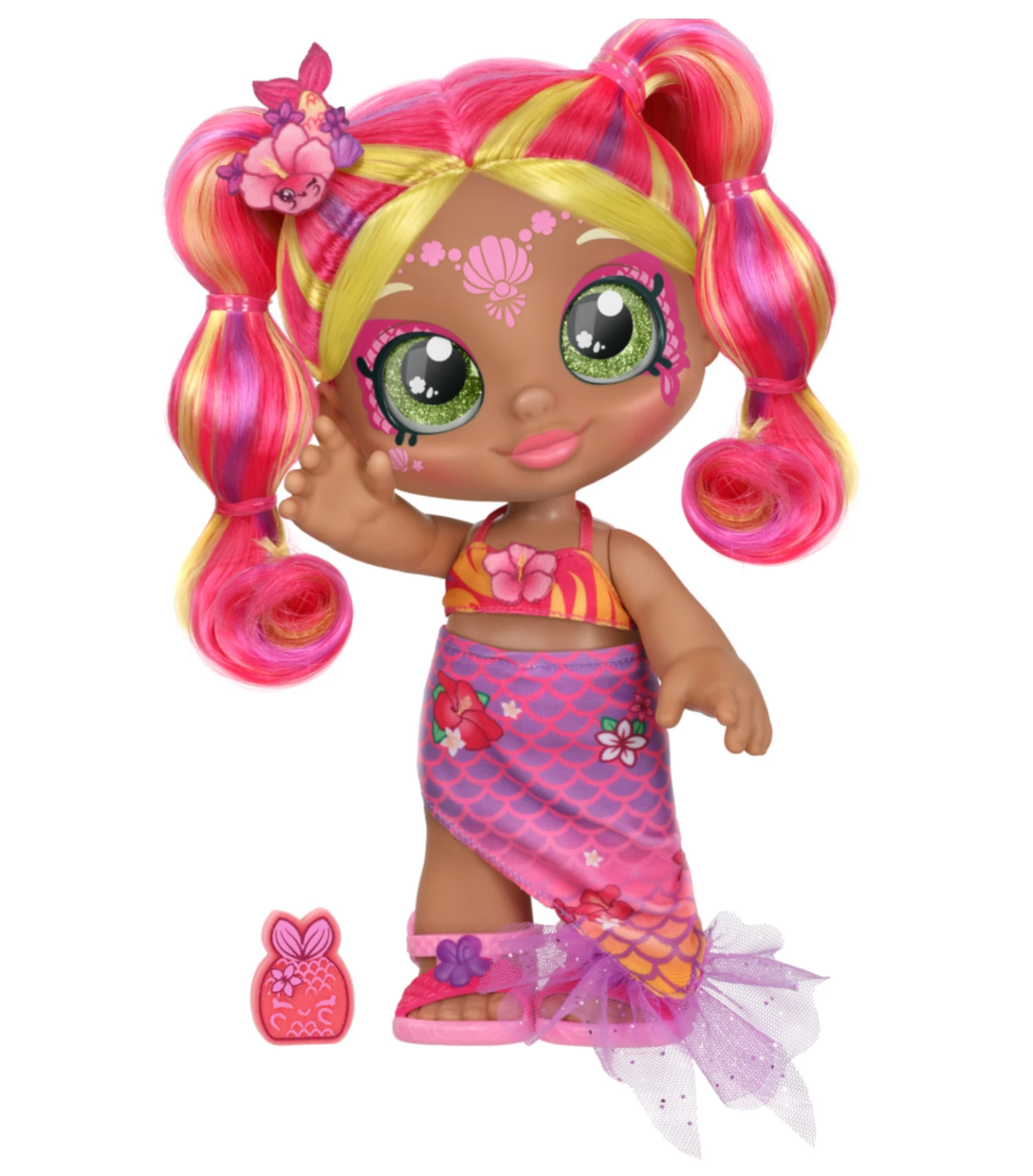 Kindi Kids Dress Up Magic Tropicarla Mermaid Face Paint Reveal Doll - Image 2