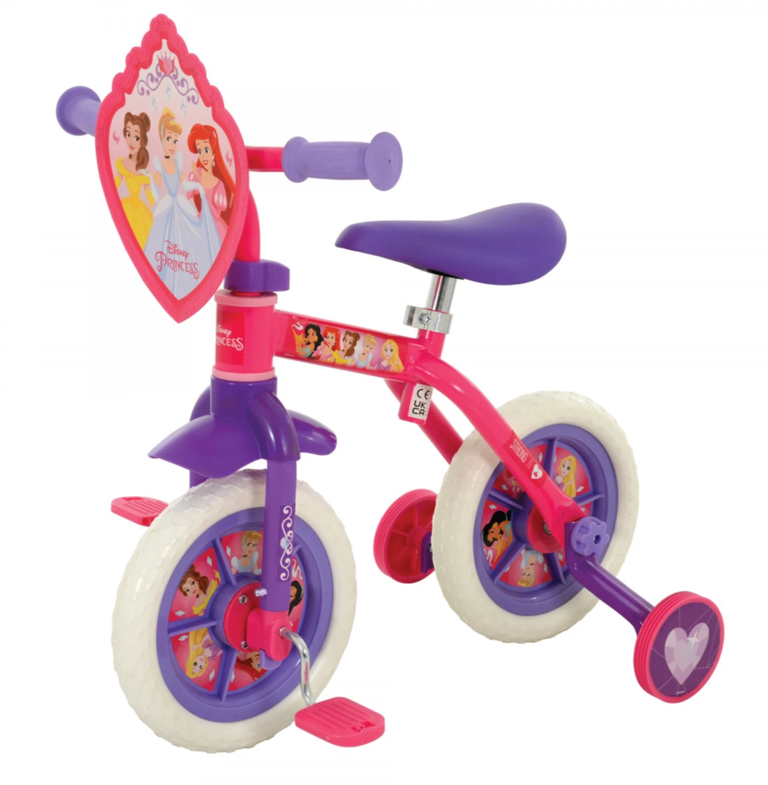 Disney Princess 2-in-1 10" Training Bike - Image 7