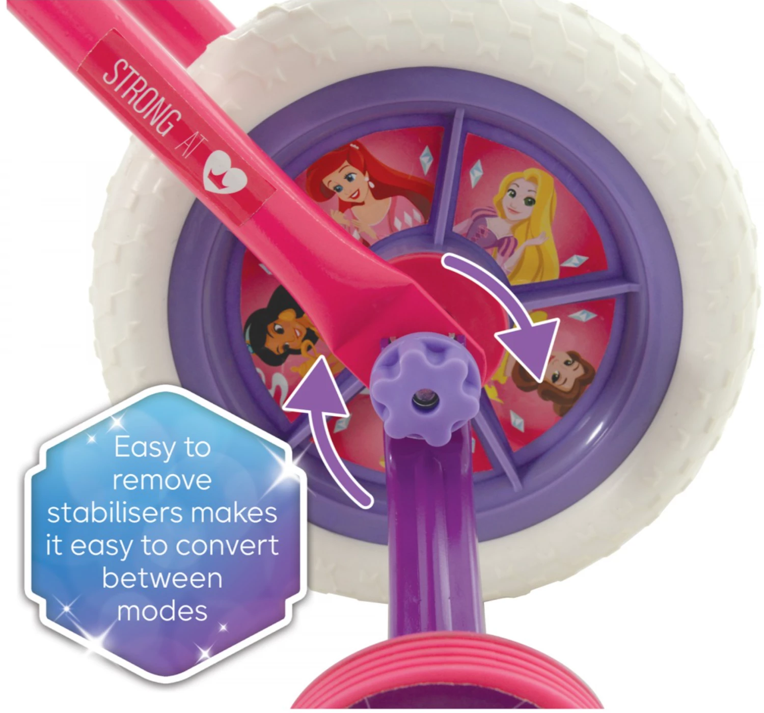 Disney Princess 2-in-1 10" Training Bike - Image 4