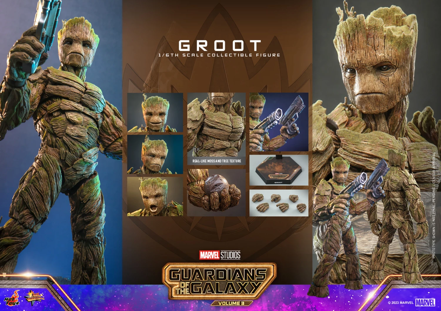 Hot Toys Guardians Of The Galaxy Vol. 3 Groot 1/6th Scale Figure - Image 2