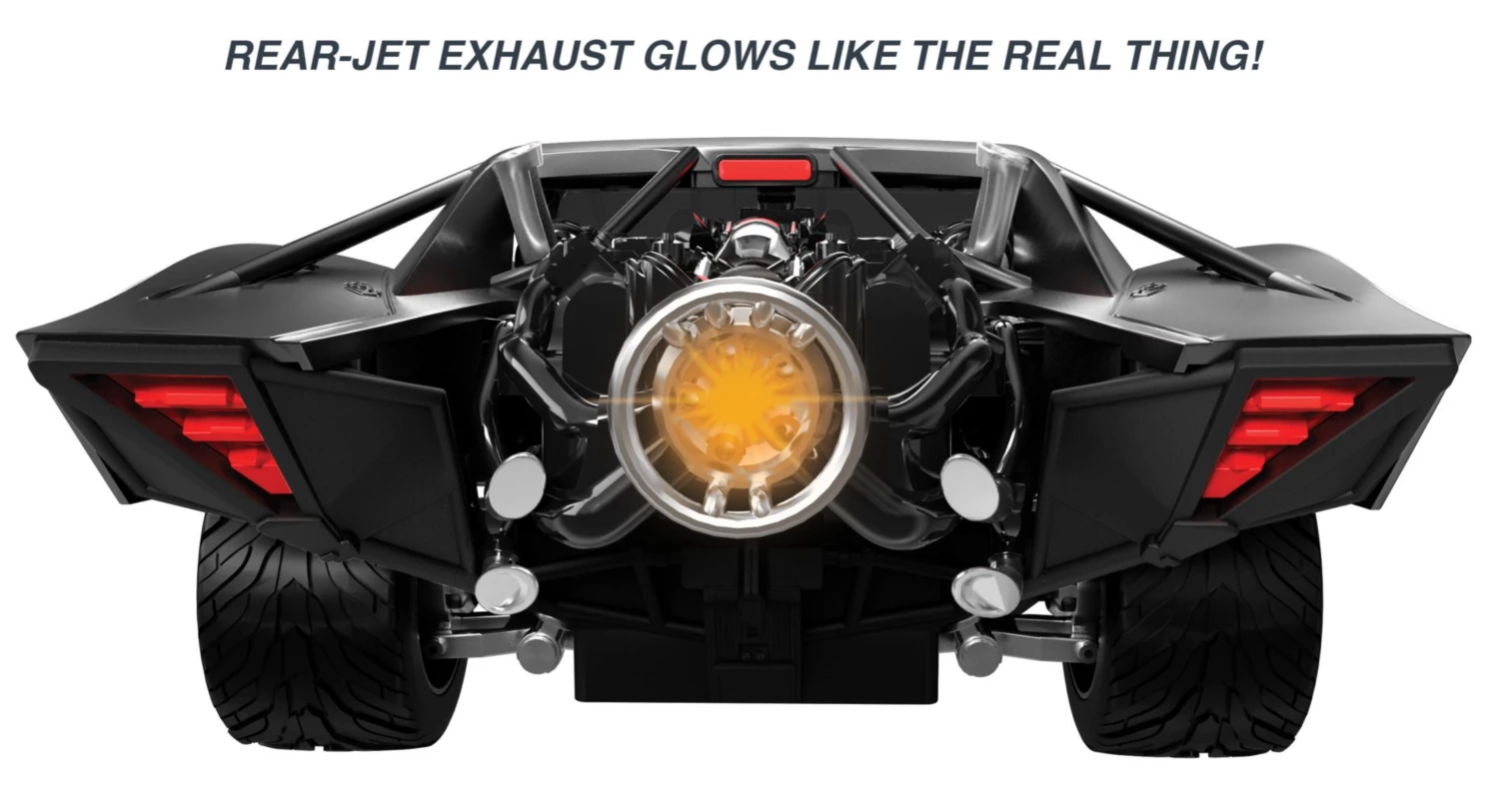 Hot Wheels The Batman 1/10 Scale Remote Control Original Batmobile - Image 3