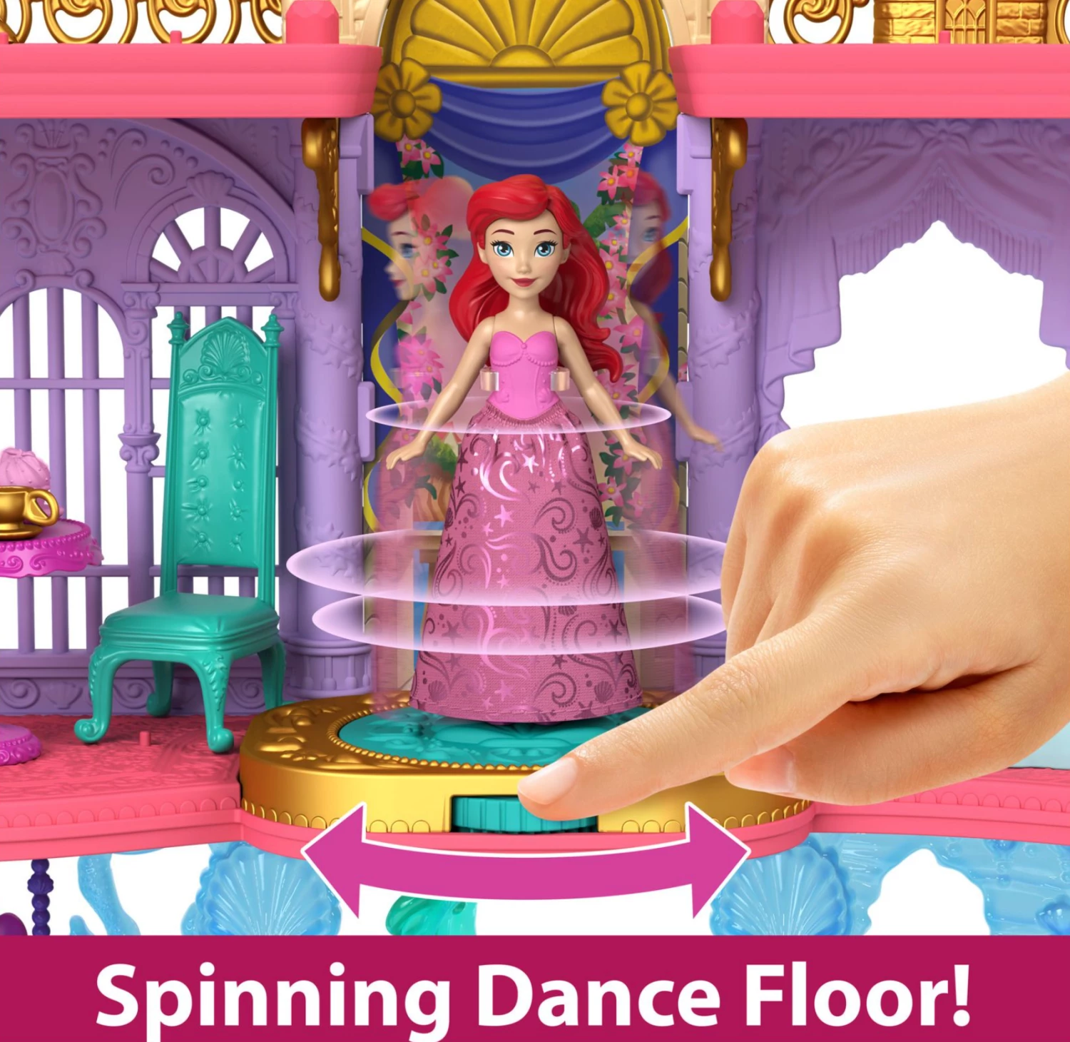 Disney Princess Storytime Stackers Ariel's Kingdom Playset - Image 3