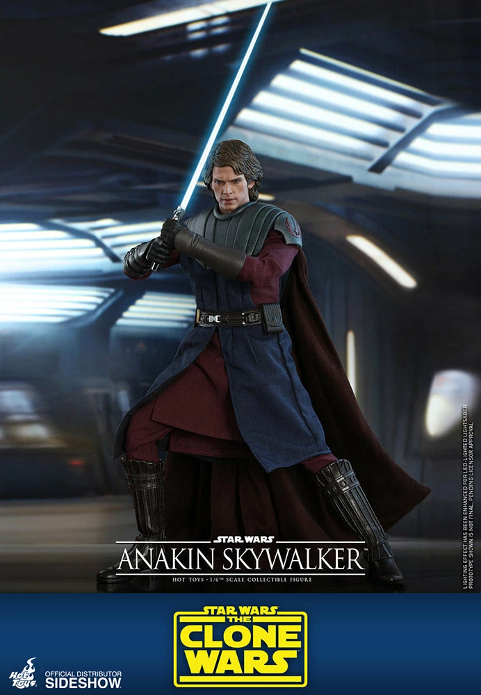 Hot Toys Star Wars The Clone Wars 1/6 Scale Anakin Skywalker Action Figure - Image 4
