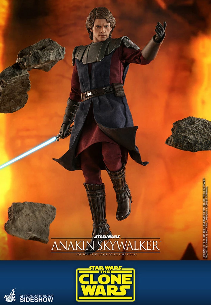 Hot Toys Star Wars The Clone Wars 1/6 Scale Anakin Skywalker Action Figure - Image 5