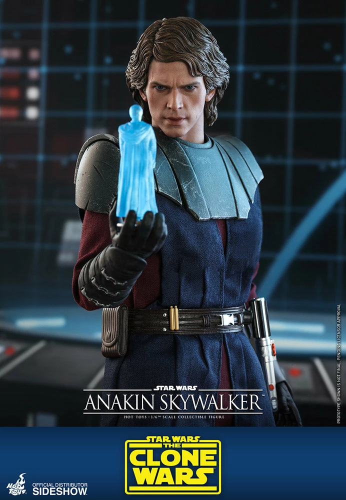 Hot Toys Star Wars The Clone Wars 1/6 Scale Anakin Skywalker Action Figure - Image 7