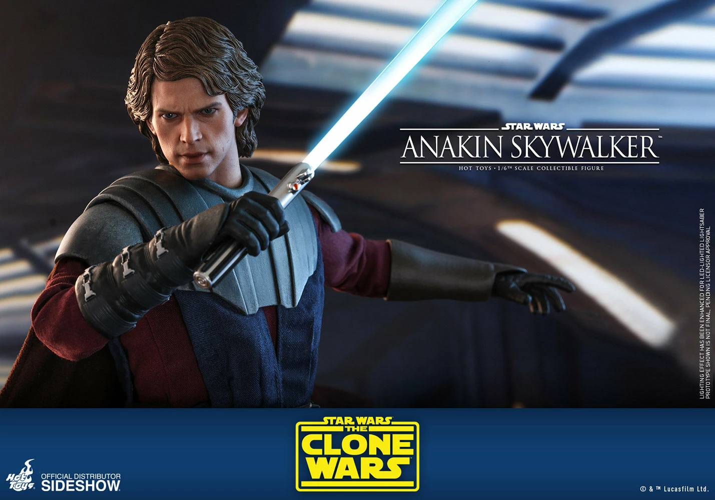 Hot Toys Star Wars The Clone Wars 1/6 Scale Anakin Skywalker Action Figure - Image 10