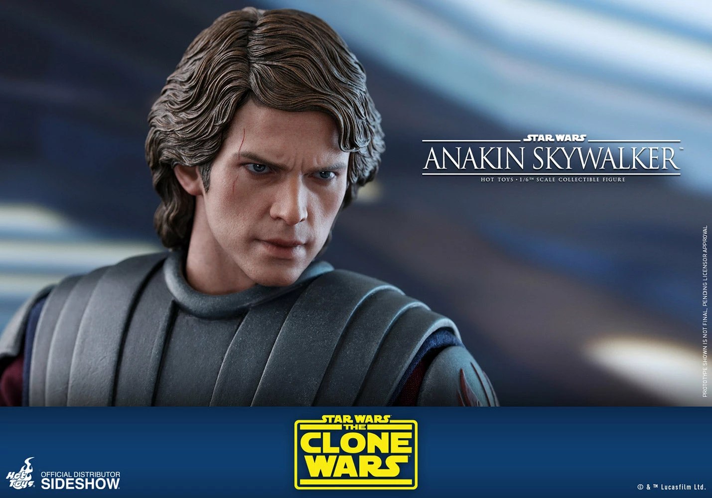 Hot Toys Star Wars The Clone Wars 1/6 Scale Anakin Skywalker Action Figure - Image 11