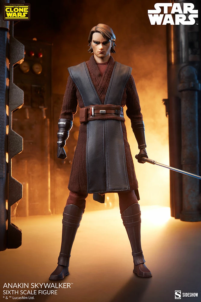 Sideshow Star Wars The Clone Wars Action Figure 1/6 Scale Anakin Skywalker - Image 4