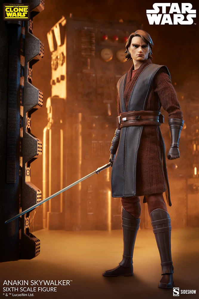 Sideshow Star Wars The Clone Wars Action Figure 1/6 Scale Anakin Skywalker - Image 6