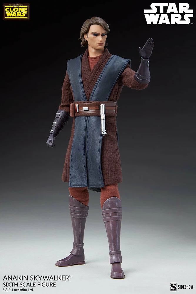 Sideshow Star Wars The Clone Wars Action Figure 1/6 Scale Anakin Skywalker - Image 8