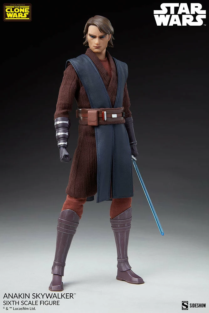 Sideshow Star Wars The Clone Wars Action Figure 1/6 Scale Anakin Skywalker - Image 9