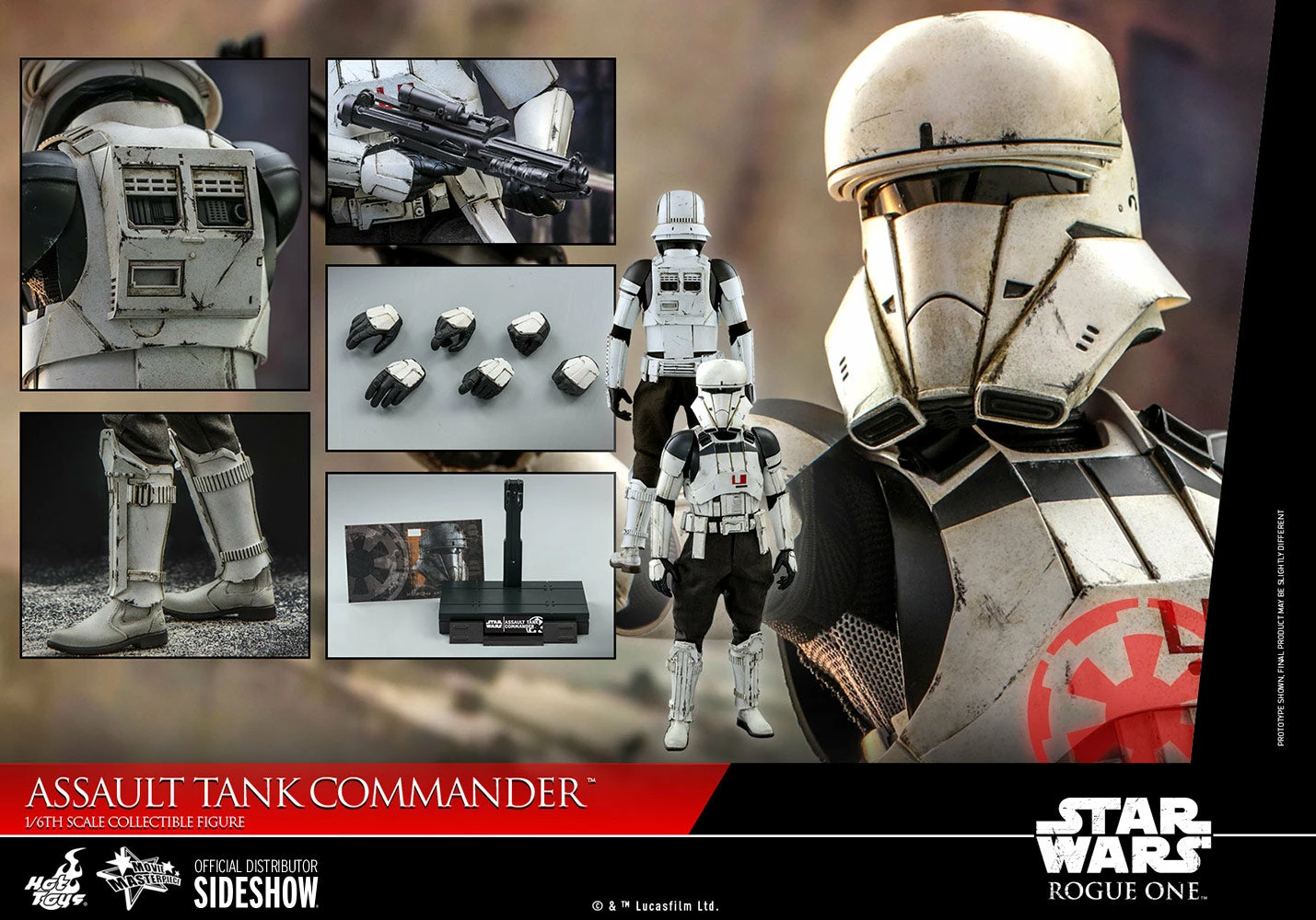 Hot Toys Star Wars Rogue One Assault 1/6 Scale Action Figure Tank Commander - Image 2