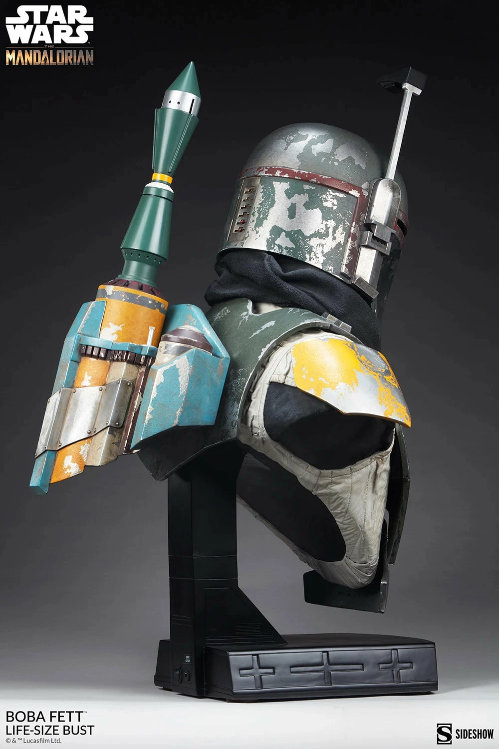 Sideshow The Mandalorian Boba Fett 1:1 Life-Size Scale Bust *SPECIAL ORDER REQUEST - Image 16