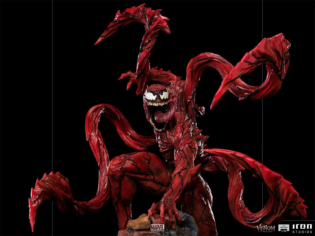 Iron Studios Venom Let There Be Carnage 1/10 Art Scale Limited Edition Carnage Statue - Image 12