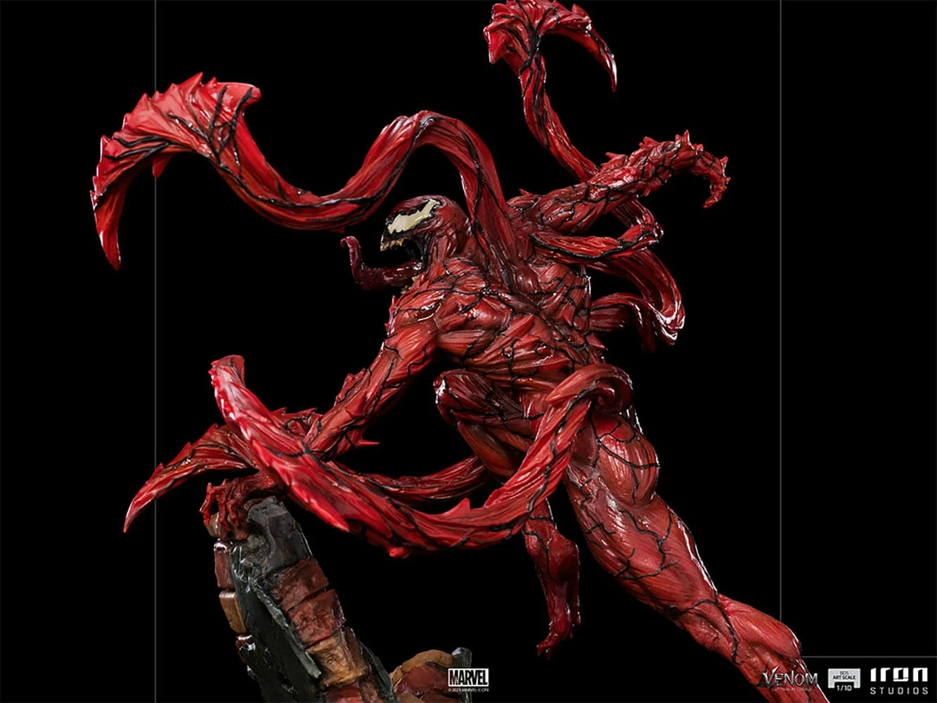 Iron Studios Venom Let There Be Carnage 1/10 Art Scale Limited Edition Carnage Statue - Image 9