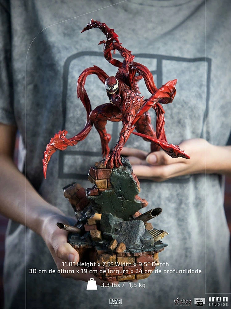 Iron Studios Venom Let There Be Carnage 1/10 Art Scale Limited Edition Carnage Statue - Image 2