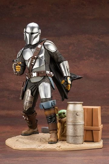 Star Wars The Mandalorian ArtFX Mandalorian & The Child Statue - Image 3